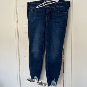 Torrid 18R with distressed ankle hem jeggings